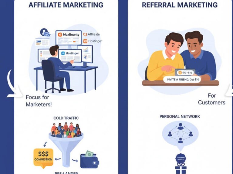distinction between affiliate and referral marketing