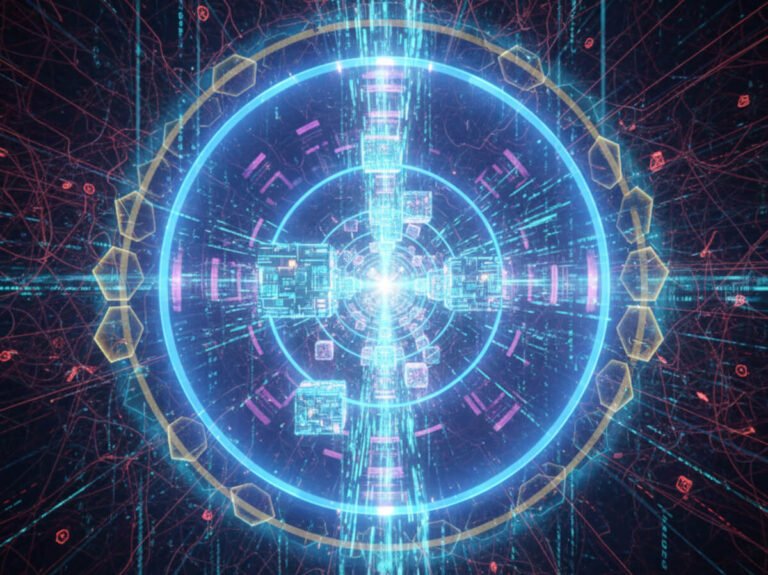 Digital tunnel representing a secure NordVPN connection. This visualization helps explain NordVPN Explained: Security & Math.